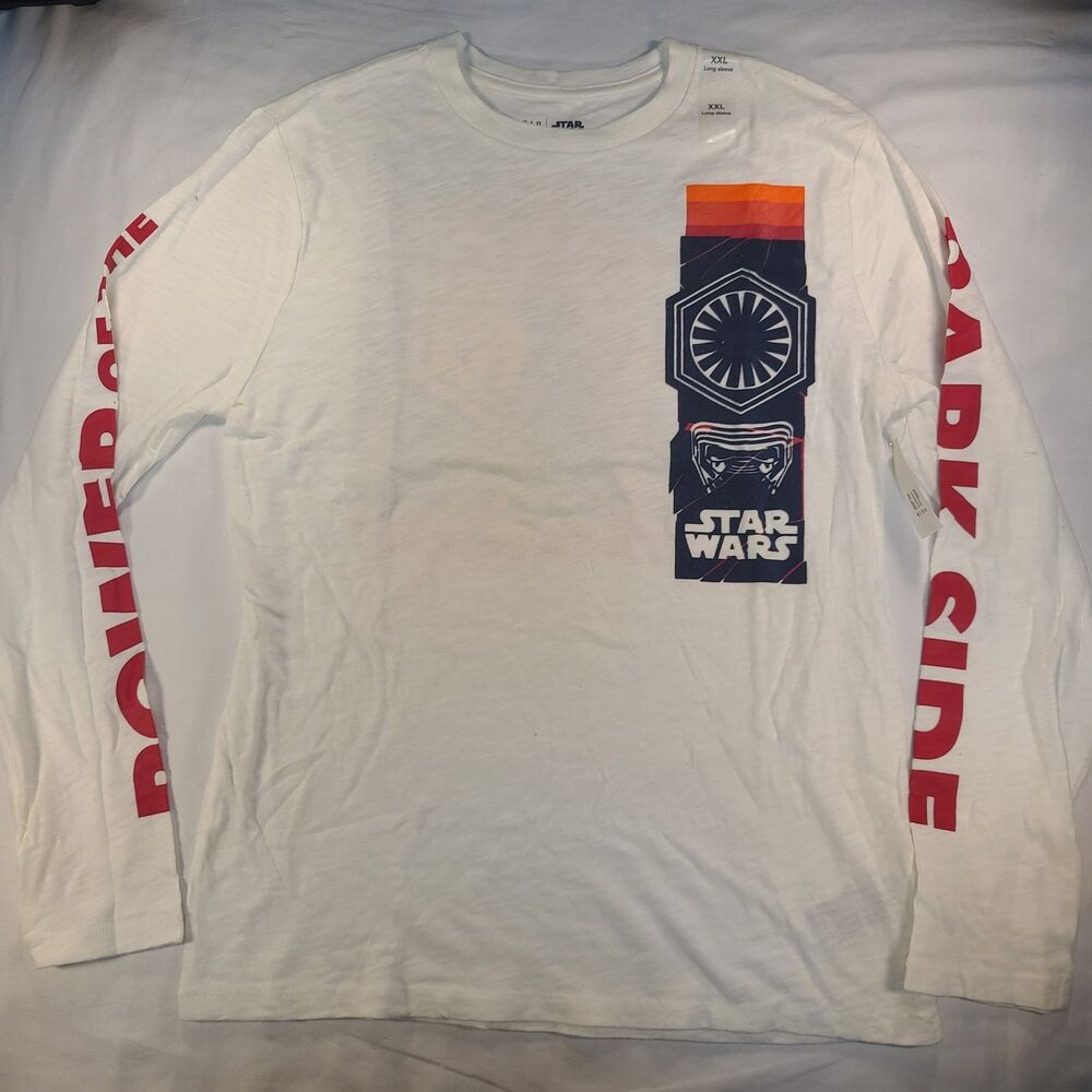 Title: Gap Kids Star Wars Kylo Ren Long Sleeve Shirt XXL White NWT